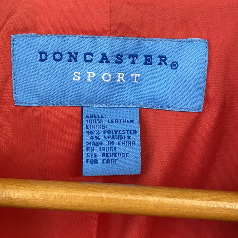 Doncaster Coral Leather Suede Jacket